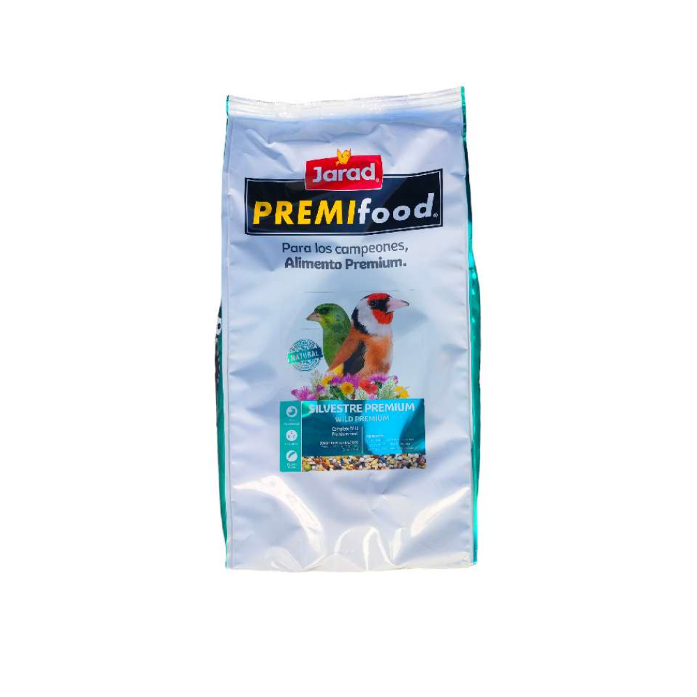 Comida para pájaros Silvestres Jilgueros Jarad Premifood Silvestre Premium