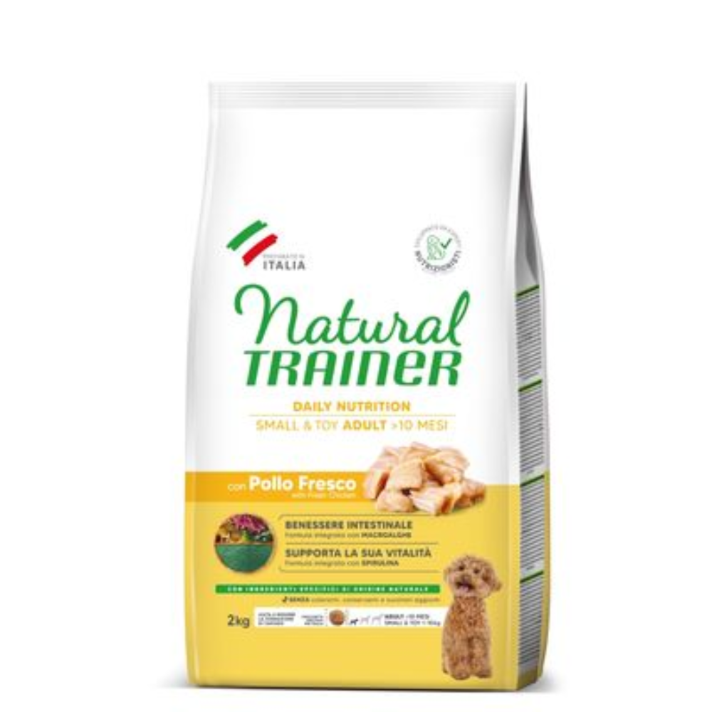 Natural Trainer Dog Adult Small & Toy con pollo