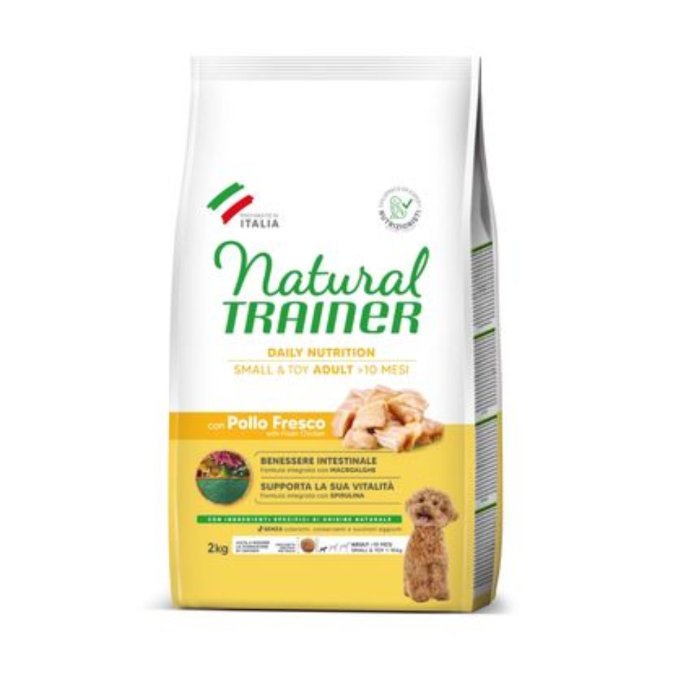 Natural Trainer Dog Adult Small & Toy con pollo