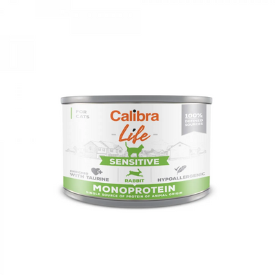 Calibra Cat Life Sensitive Rabbit 200g