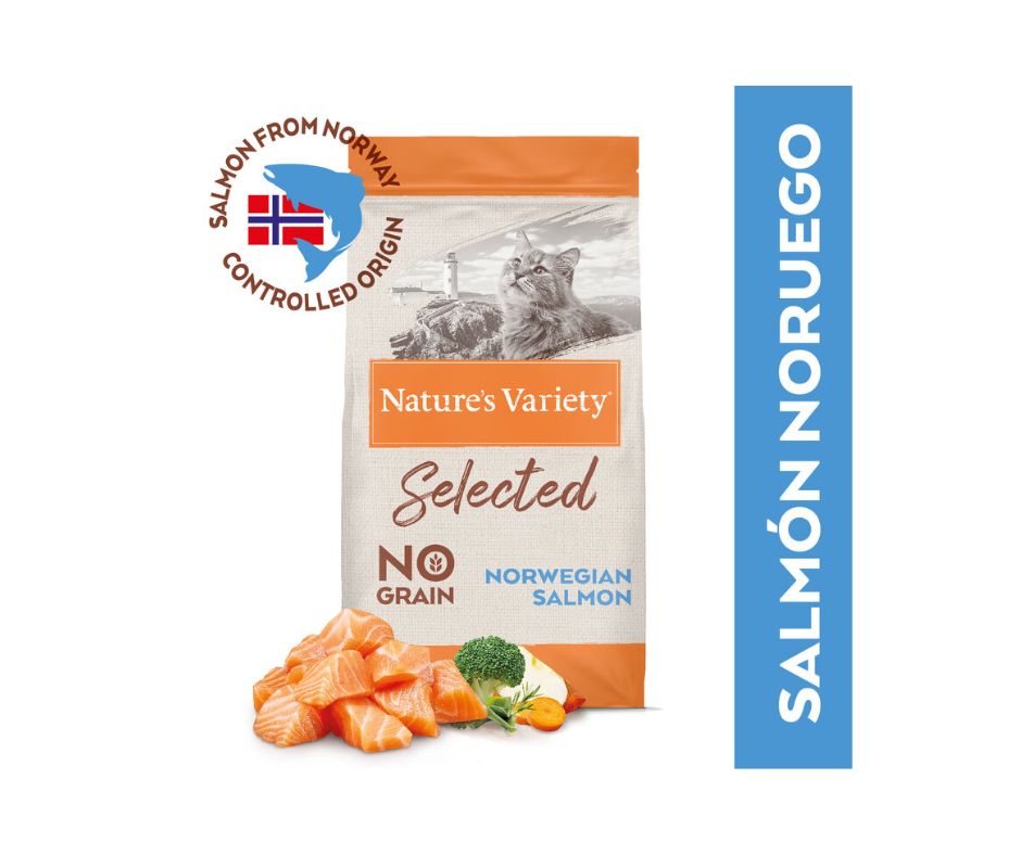 Nature´s Variety Selected con Salmón Noruego para Gatos - Luna y Copito