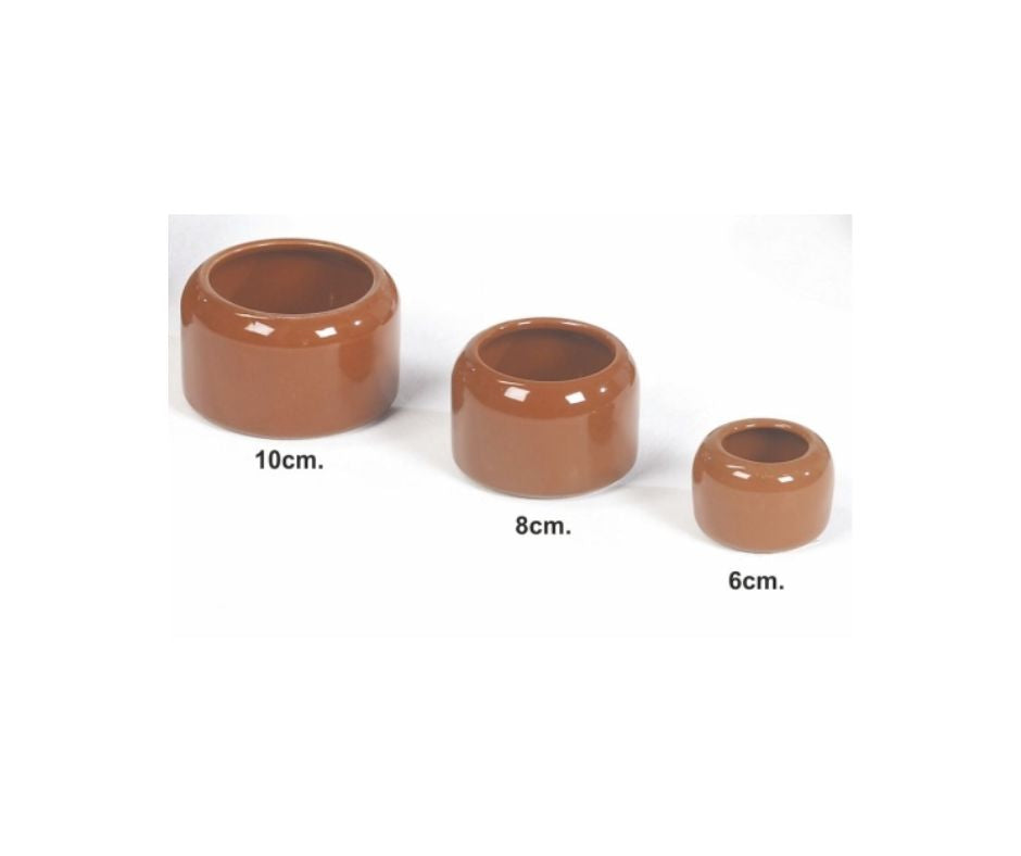 COMEDERO CERAMICA PARA PÁJAROS - Luna y Copito