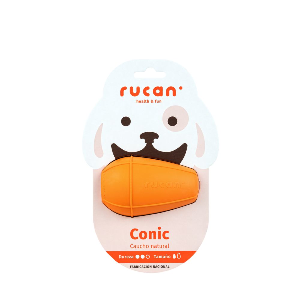Conic Rellenable de Dureza Media para perros Rucan