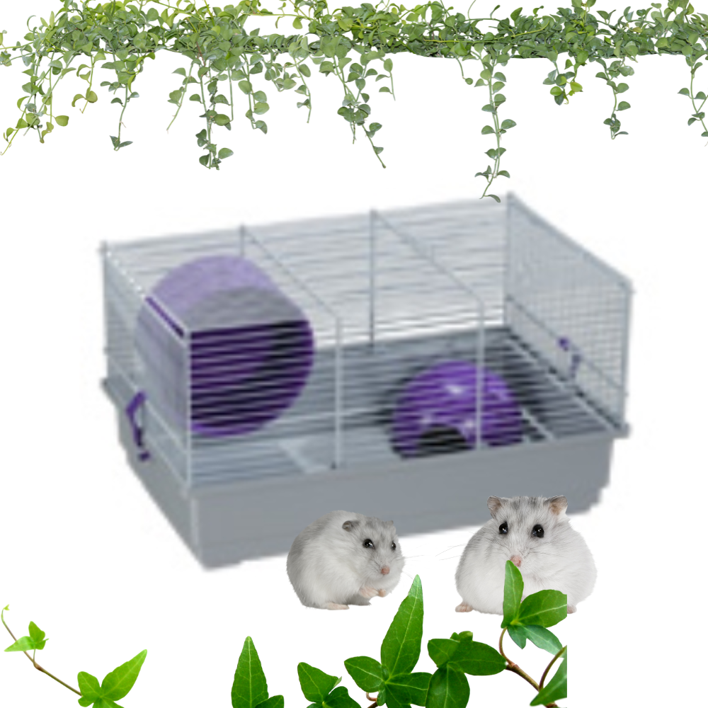 VOLTREGÁ JAULA HAMSTER RUSO 113 GRIS 39x25.5x22cm