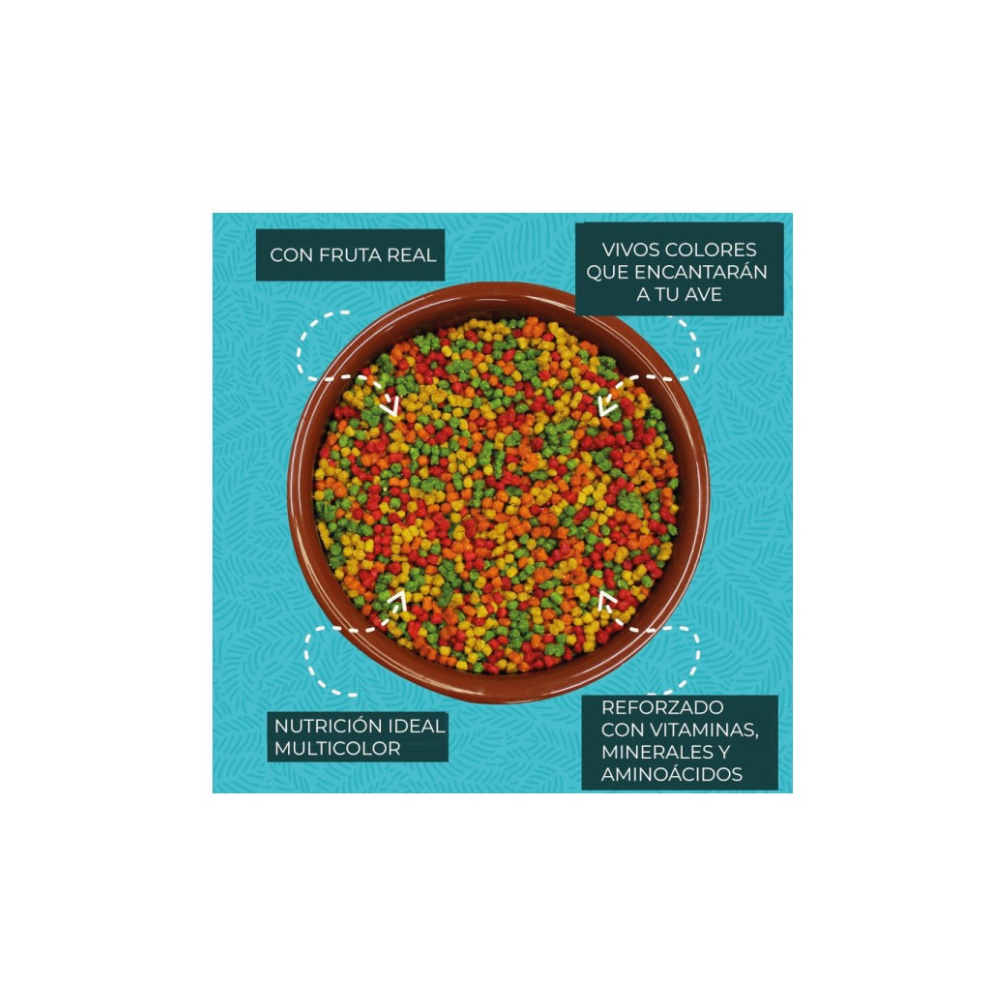 Zupreem fruitblend M para aves1Kg. Agapornis, Cotorras, Ninfas, etc.