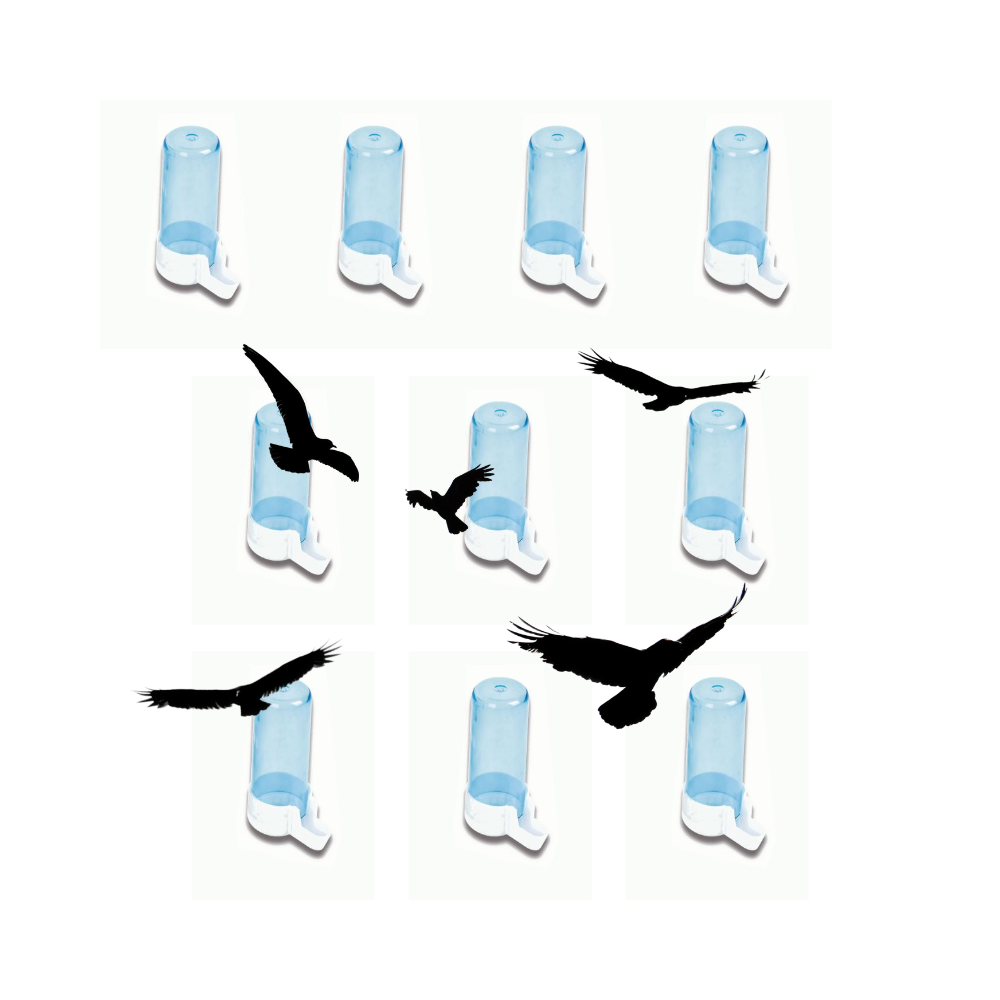 BEBEDERO TUBO Corto Nº4 para Pájaros Pedrós 85ml