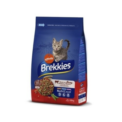 BREKKIES CAT RECETA CON BUEY 3,5 KG