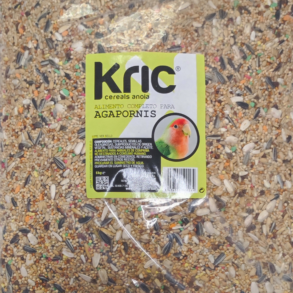 Alimento para Agapornis Completo Mixtura Kric 5 kg
