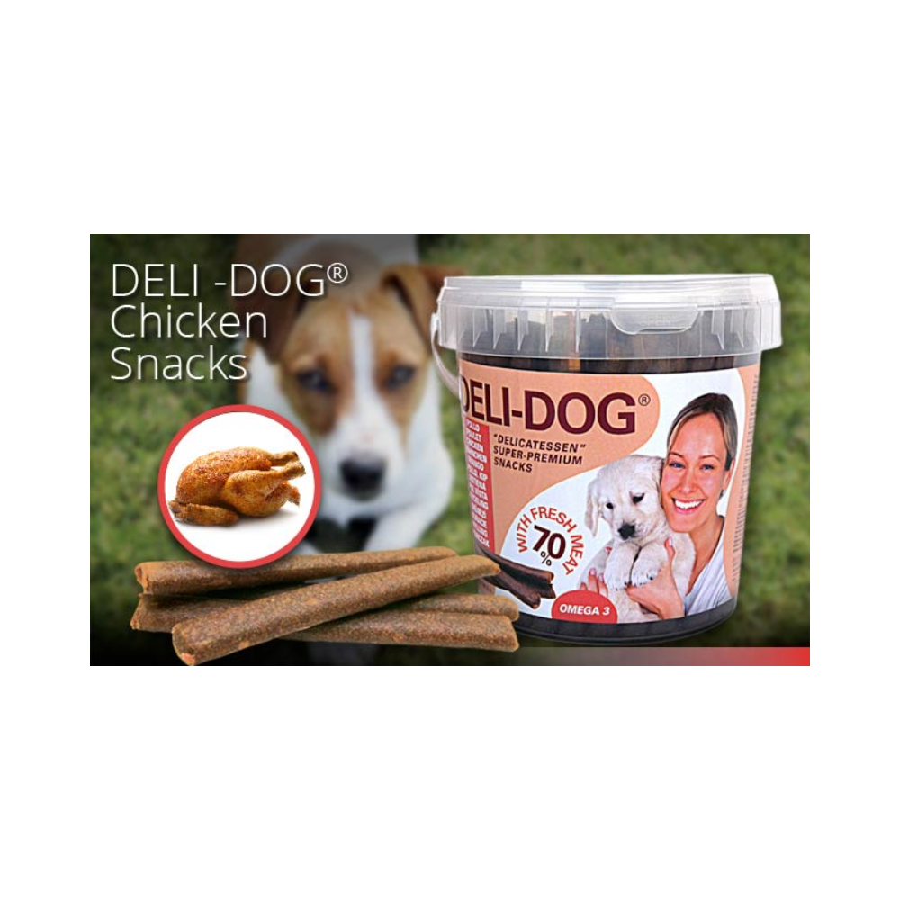DELI-DOG Snacks para Perros de pollo Fresco 300g