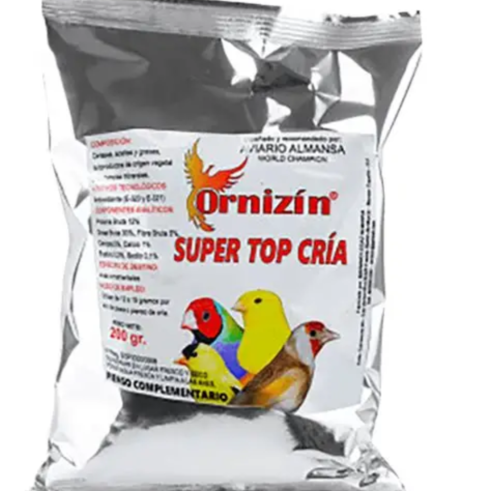 Súper Top Cría Ornizín 200 g sustituto natural del antibiótico.