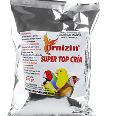 Súper Top Cría Ornizín 200 g sustituto natural del antibiótico.