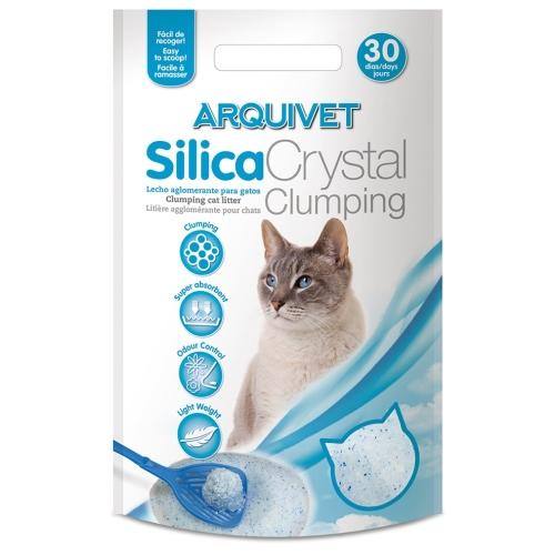 Perlitas Crystal Clumping Arena para gatos de Gel de sílice - Luna y Copito