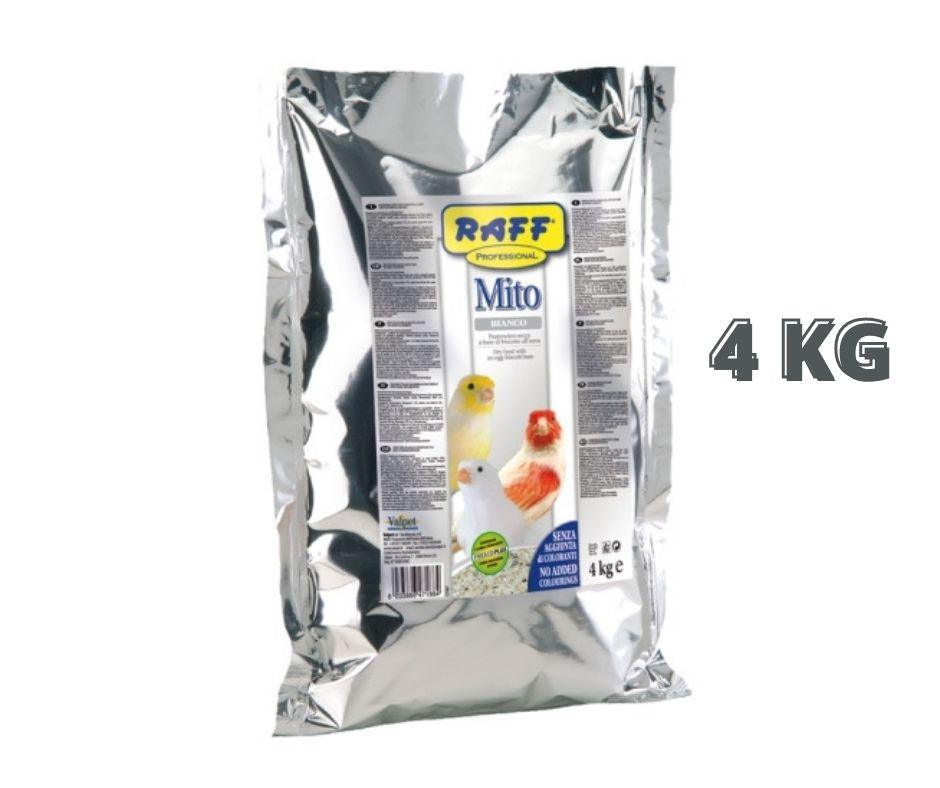 Raff Mito Bianco Pasta de cría para Canarios - Luna y Copito