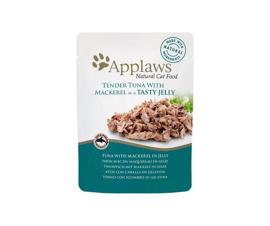 Applaws Gelatina para Gatos con Atún y Caballa (6 Sobres) - Luna y Copito