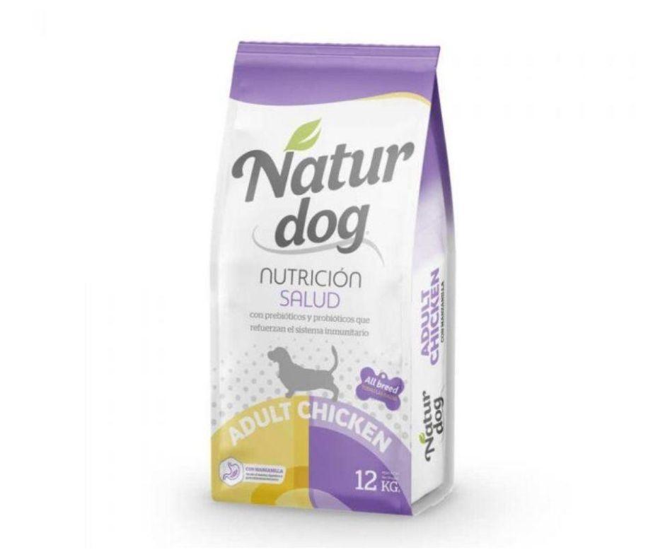 Naturdog Pienso con Pollo para Perros Adultos - Luna y Copito