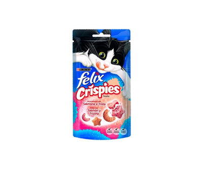 Félix Crispies Salmón & Trucha Snacks para Gatos - Luna y Copito