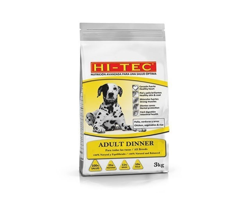 Pienso para Perros Adultos HI-TEC DINNER MIX 3 KG - Luna y Copito