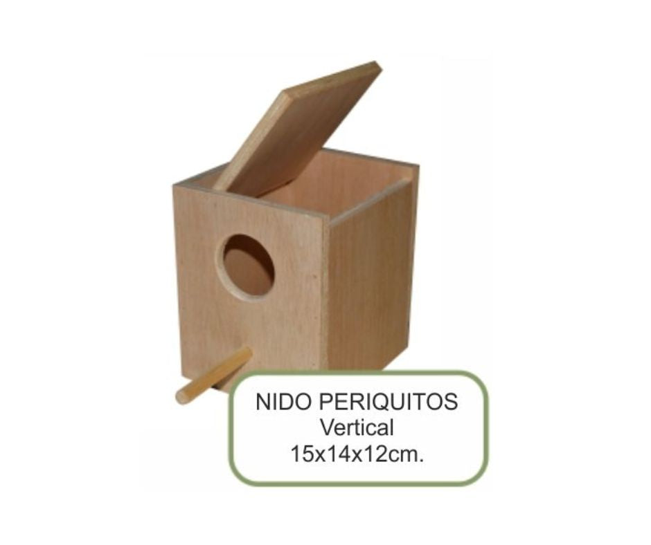 Nido para Periquitos de Sonho. Nido Vertical - Luna y Copito