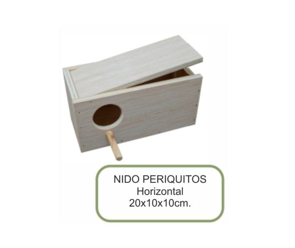 Nido para Aves exóticas pequeñas Horizontal de Sonho - Luna y Copito