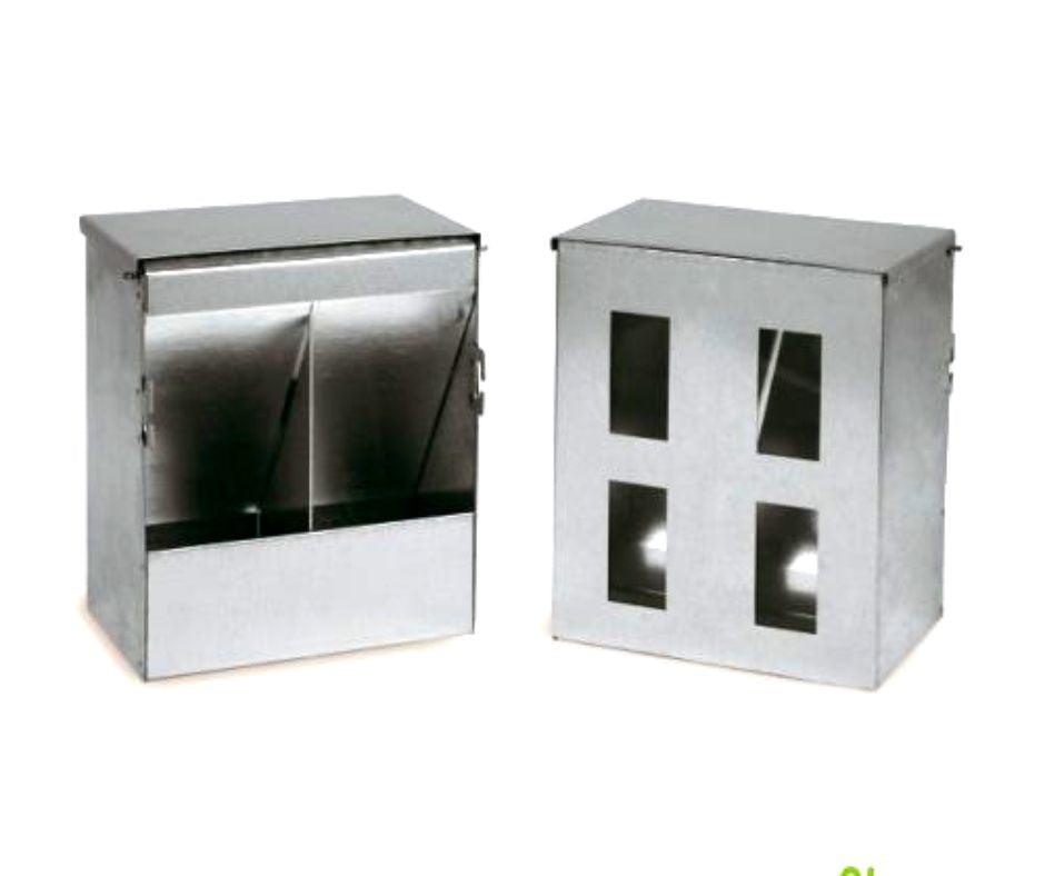 Comedero para Palomos con tapa y visor - Luna y Copito