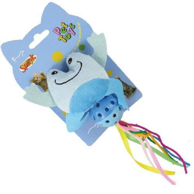 Peluches catnip para gatos Rana con Bola y Lazos - Luna y Copito