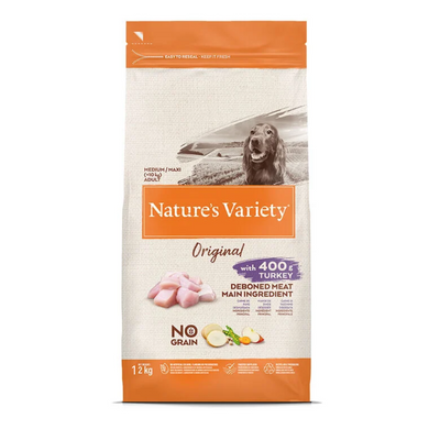 Natures Variety Original Pavo No Grain para Perros Adultos Medium/Maxi 10 Kg