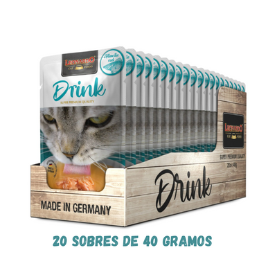20 sobres de Comida Húmeda para Gatos Leonardo DRINK Atlantic Cod 20 x 40 g
