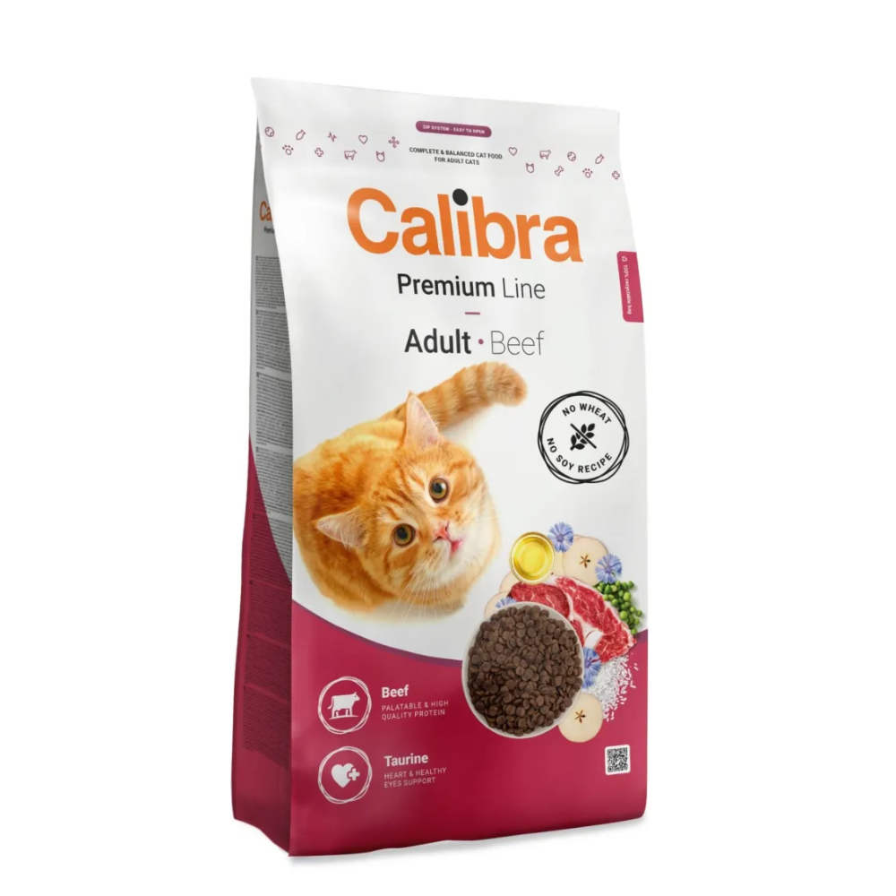 Calibra Cat Premium Line Adult Beef 10kg