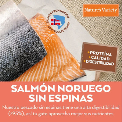 Nature's Variety Selected Salmon Noruego para Gatos Esterilizados