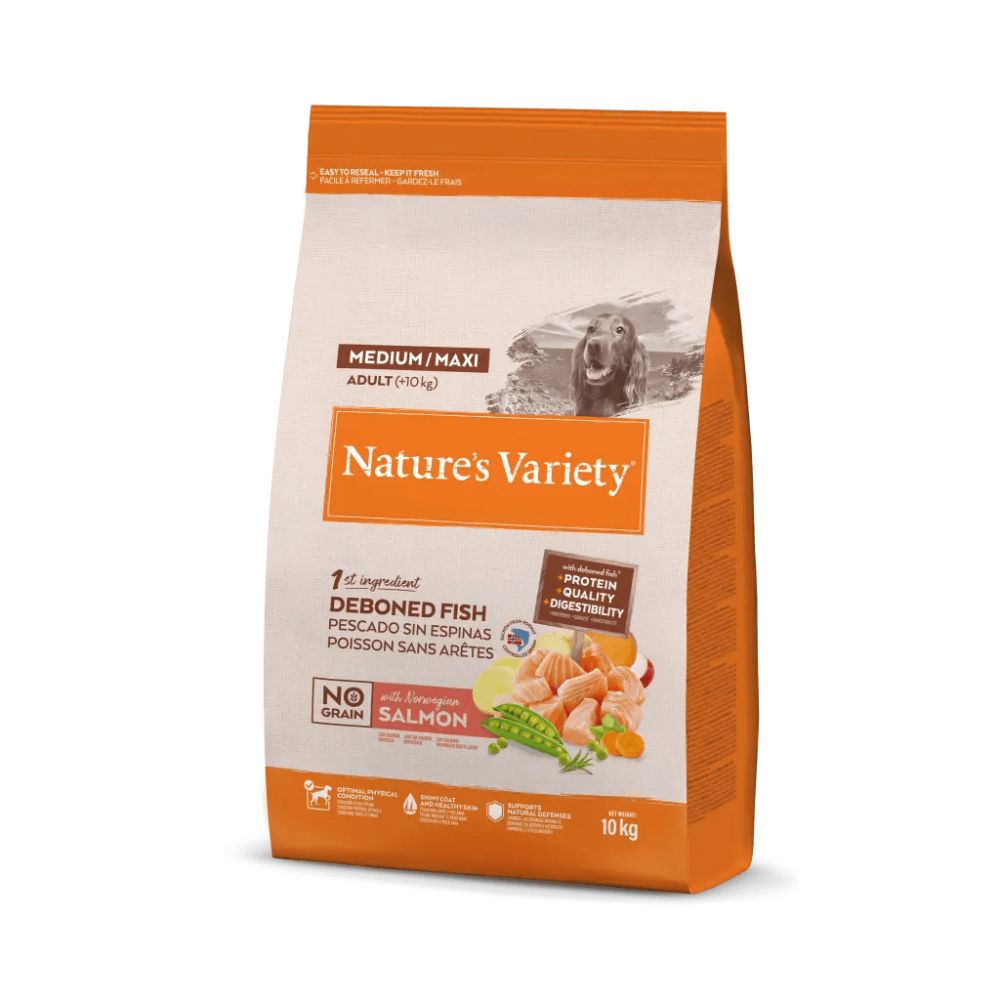 Nature's Variety Salmon No Grain para Perros Medium/Maxi