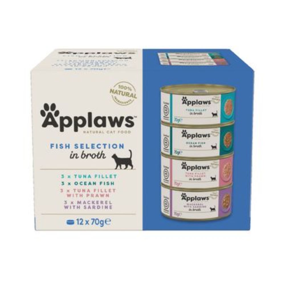 Applaws Cat Lata Seleccion Pescado Multipack 12x70g