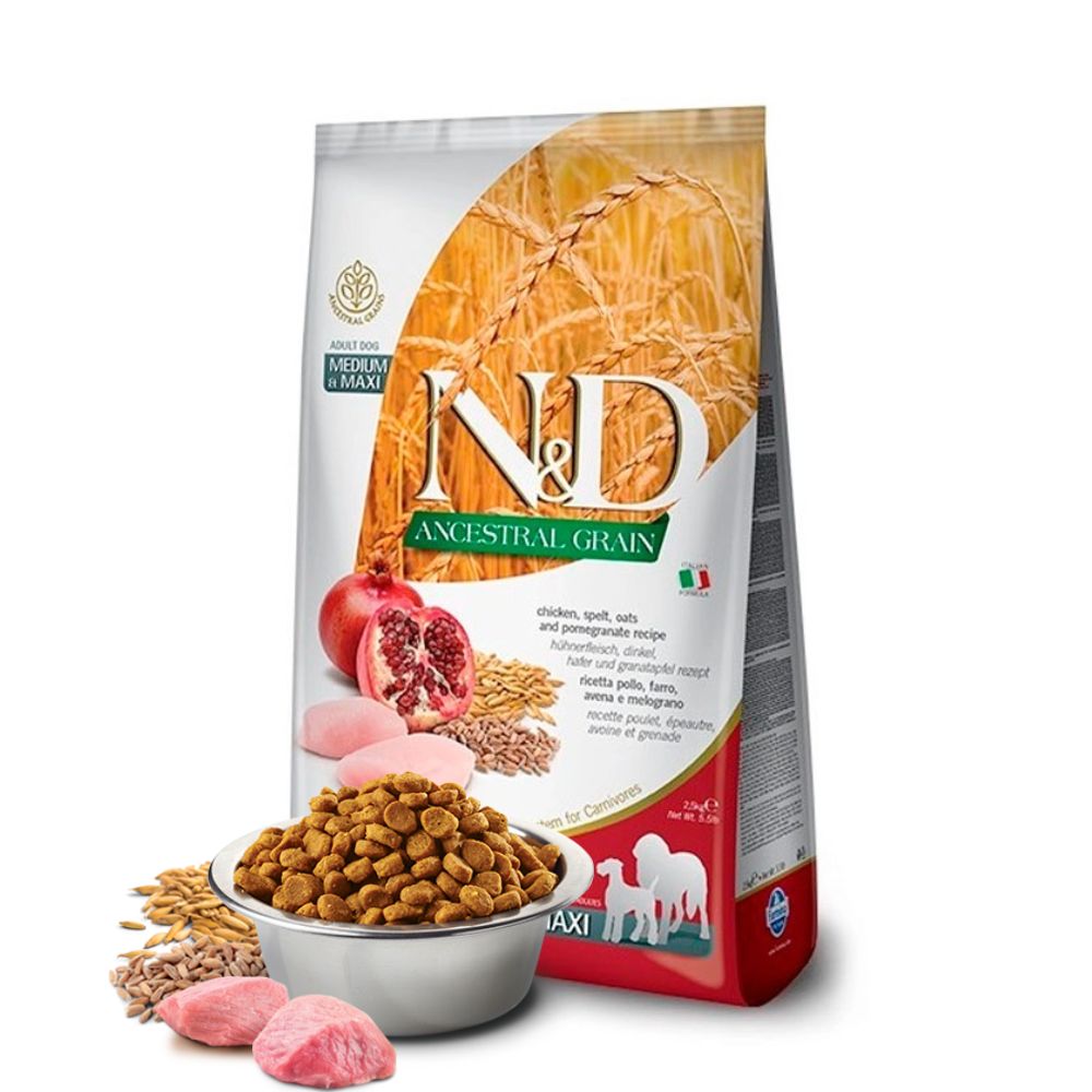 Farmina N&D Ancestral Low Grain Adult Medium Maxi Pollo para Perros