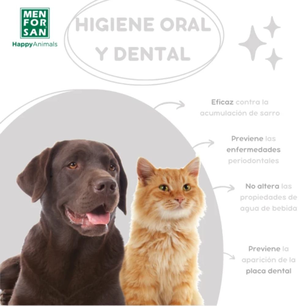 Enjuague Bucal Antisarro para Perros y Gatos Menforsan