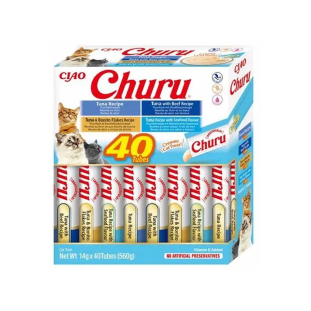 40 Churu Cat Variedades de Atún con Marisco