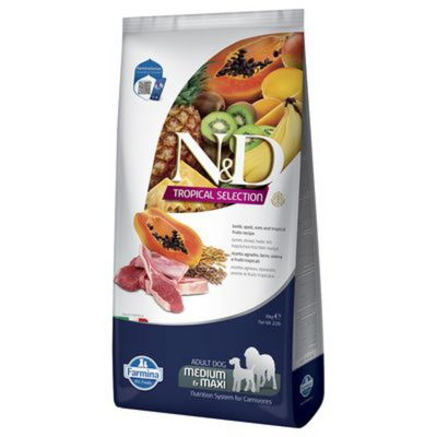 FARMINA ND DOG TROPICAL SELECTION MED MAXI CORDERO 10KG