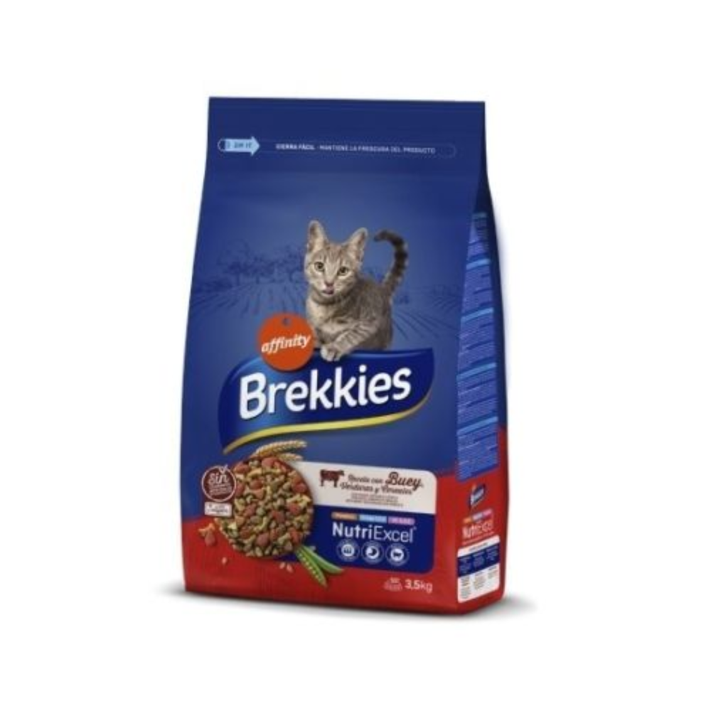 BREKKIES CAT RECETA CON BUEY 3,5 KG
