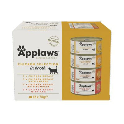 Comida Húmeda para Gatos Applaws Cat Lata Pollo Multipack 12x70g