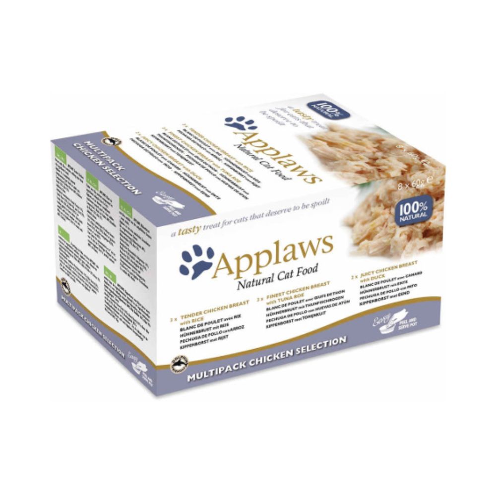Applaws Cat Tarrina Multipack Seleccion Pollo 8x60g