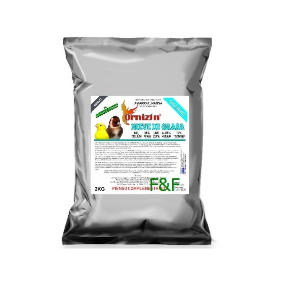 Pasta Nieve de grasa Ornizin para pájaros 2kg