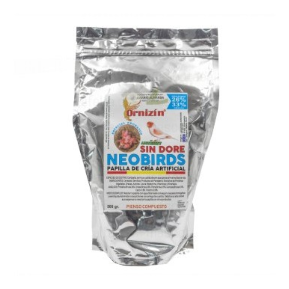 NeoBirds Papilla para la cría de pájaros SIN DORÉ artificial de Ornizin