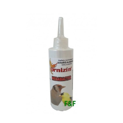 Megater Ornizin (Megabacter) 160ml  Extracto de plantas. Eficacia probada en pájaros afectados por megabacterias.