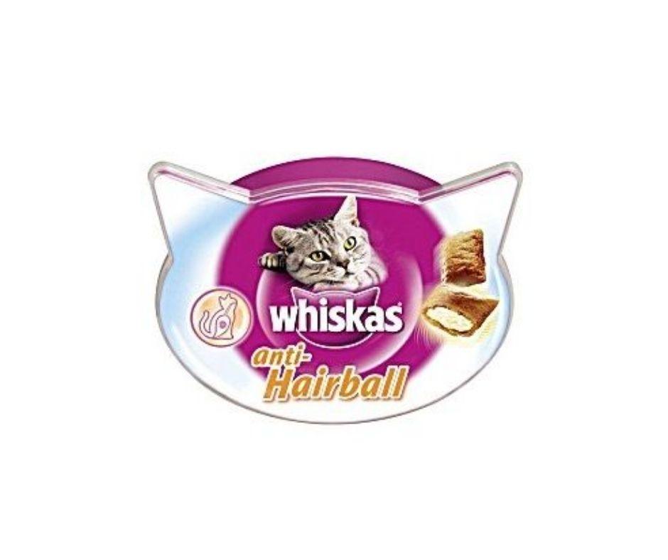 Snacks para Gatos Whiskas Anti Hairball - Luna y Copito