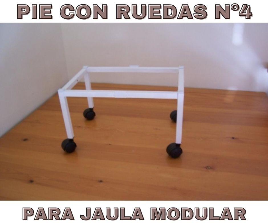 Pie para Jaulas modulares Imor Nº4 con Ruedas - Luna y Copito