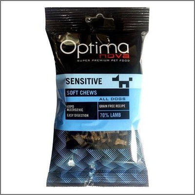 Optima Nova Snack Sensitive Cordero - Luna y Copito